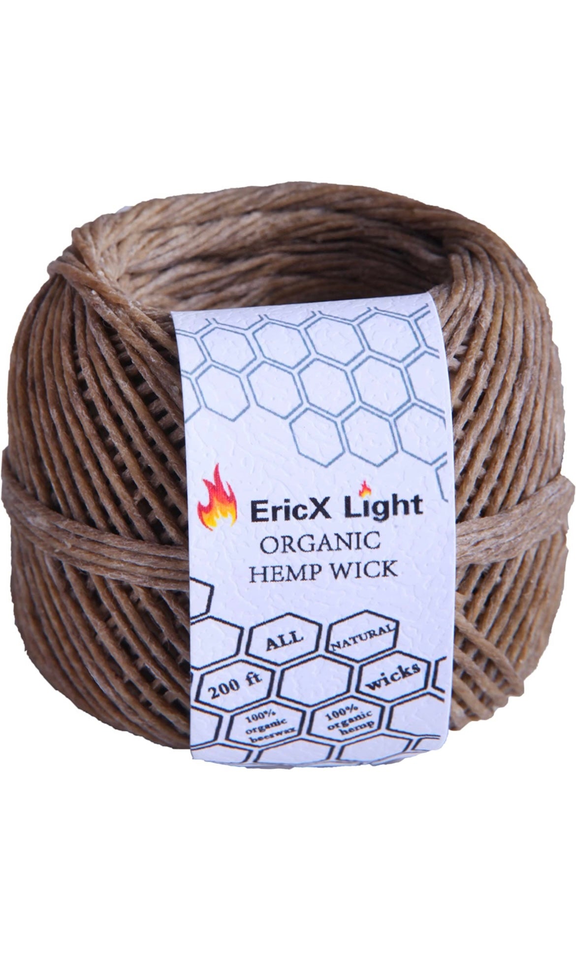 EricX Light 100% Organic Hemp Wick,200 FT Spool,Well Coated with Beesw –  gabes420supply
