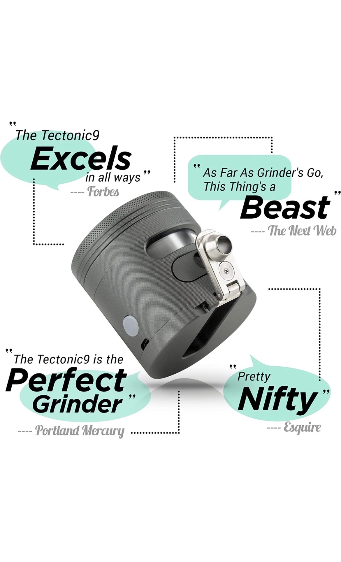 Review: Tectonic9 electric weed grinder – yup, it slaps