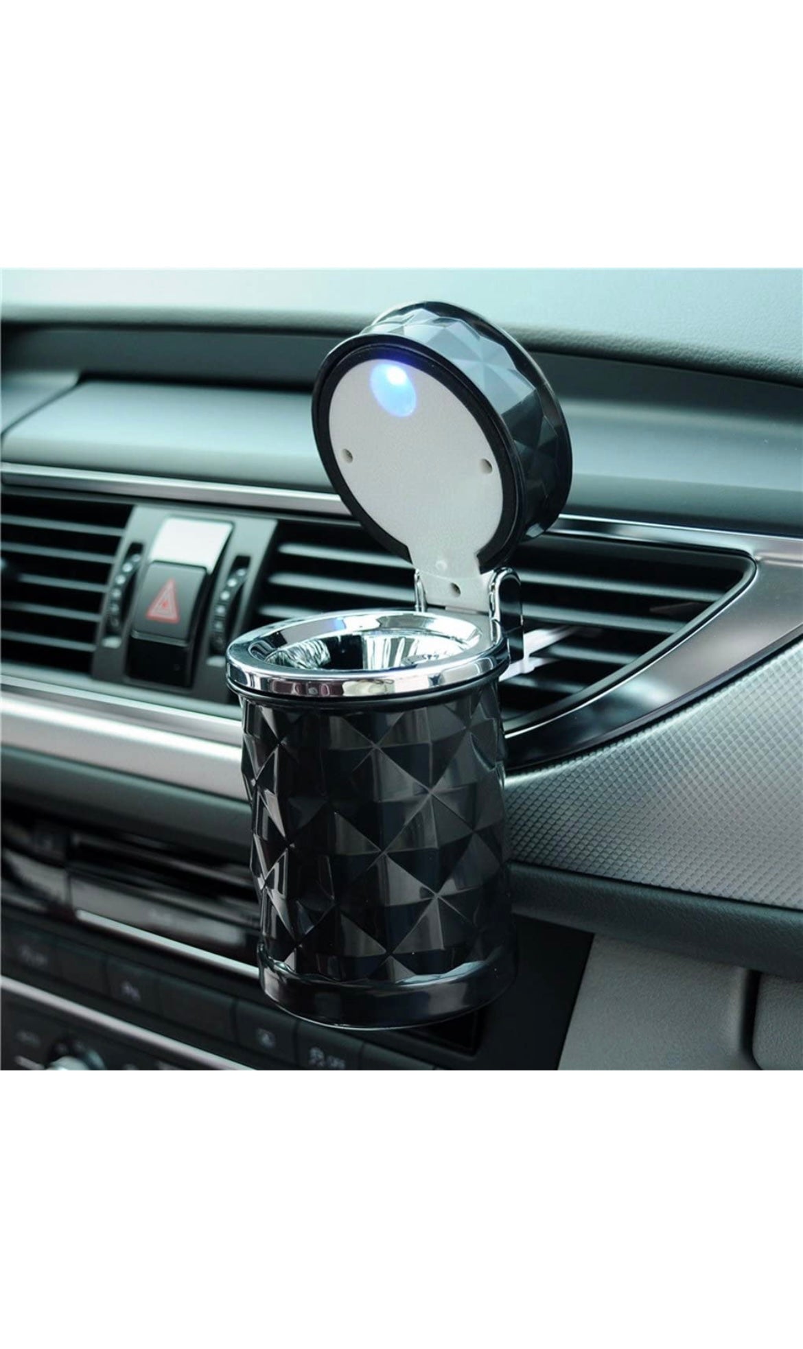 Auto Car Ashtray Portable with Blue LED Light Ashtray Smokeless Smokin –  gabes420supply